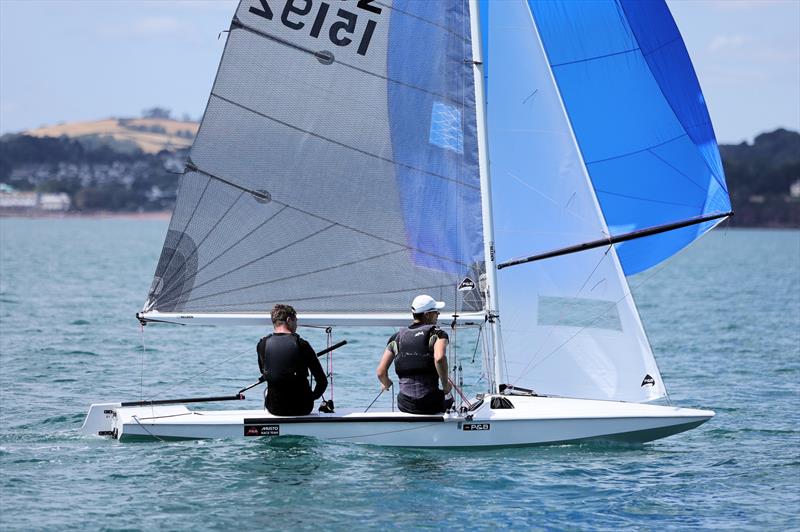Dave Wade and Iain Blake on Day 5 of the 2026 Fireball World Championship at the Royal Torbay Yacht Club - photo © Mark Jardine