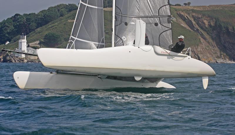 Ultraviolet in the Firebird class at Falmouth Week 2018 photo copyright Cafe Mylor taken at Mylor Yacht Club and featuring the Firebird class