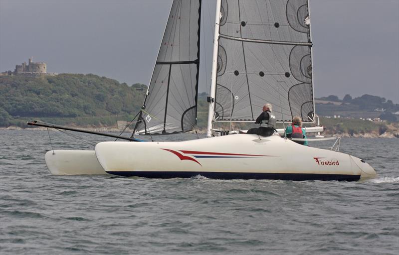 Cornish Meadow in the Firebird class at Falmouth Week 2018 photo copyright Cafe Mylor taken at Mylor Yacht Club and featuring the Firebird class