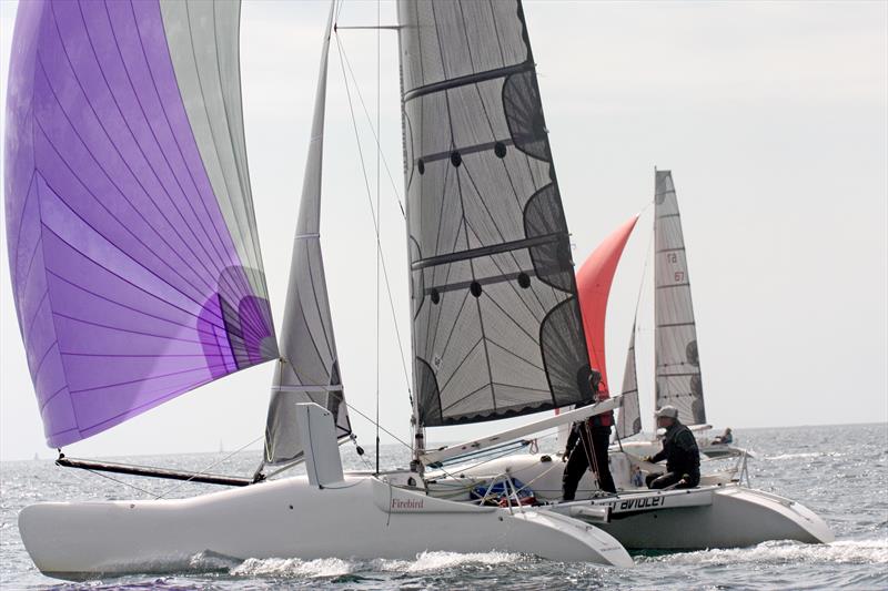 Ultraviolet in the Firebird class at Falmouth Week 2018 photo copyright Cafe Mylor taken at Mylor Yacht Club and featuring the Firebird class