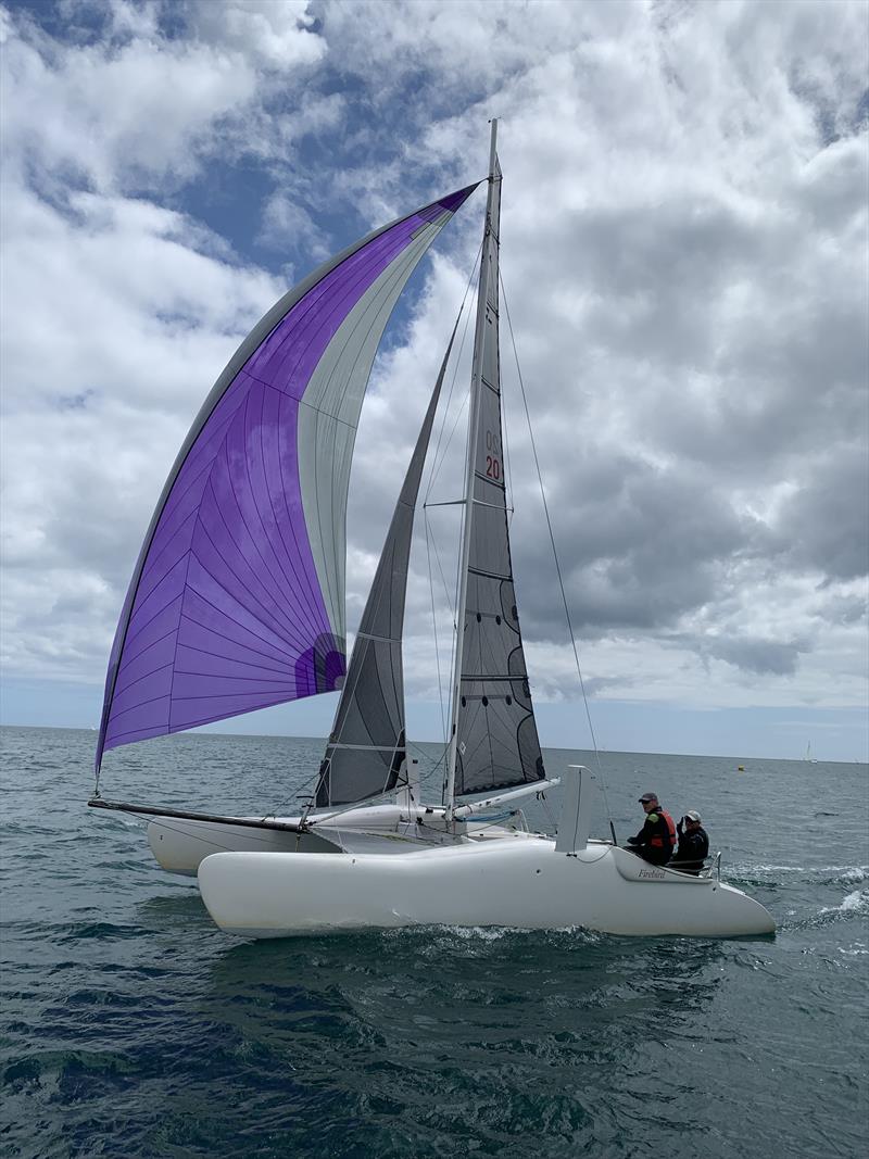 Ultraviolet, a Flushing SC Firebird cat photo copyright Dave Owens taken at Flushing Sailing Club and featuring the Firebird class