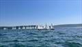 A busy leeward mark during the Firefly South Western Championship at Restronguet &copy; Liz Evans