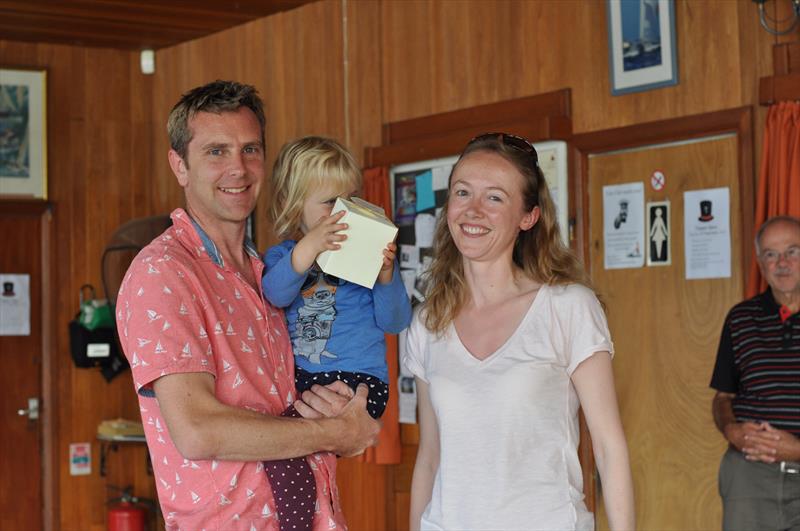 Runners up Nigel Wakefield and Emily Saunderson at the Chipstead Firefly open meeting photo copyright Jennie Banks taken at Chipstead Sailing Club and featuring the Firefly class