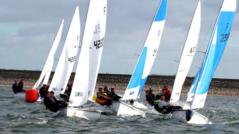 Fireflys at the British University Fleet Racing Championships photo copyright Tony Mapplebeck taken at Draycote Water Sailing Club and featuring the Firefly class