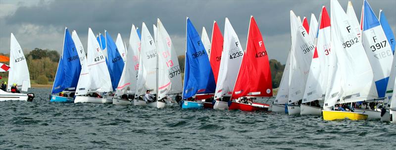 Firefly start during the BUCS Fleet Racing Championships photo copyright Tony Mapplebeck taken at Draycote Water Sailing Club and featuring the Firefly class