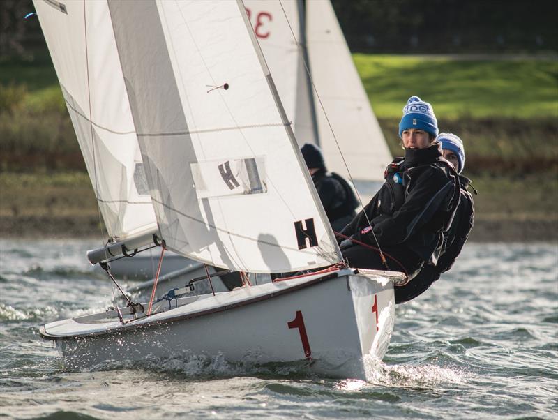 Arthur Henderson & Rachel Tilley (Cambridge) during the BUCS Fleet Racing Championships photo copyright JJRE Photos / www.instagram.com/JJREast/ taken at Draycote Water Sailing Club and featuring the Firefly class
