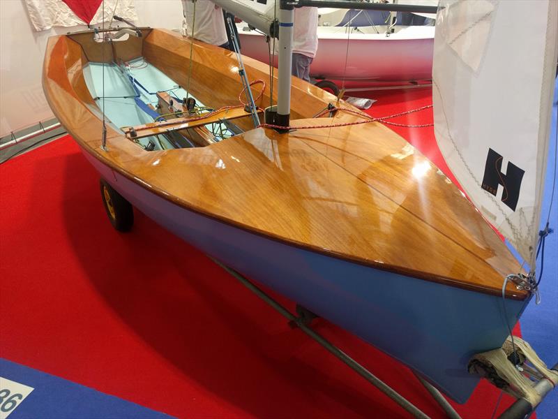 The 2017 championship winning Firefly at the RYA Dinghy Show 2018 photo copyright Mark Jardine / YachtsandYachting.com taken at RYA Dinghy Show and featuring the Firefly class