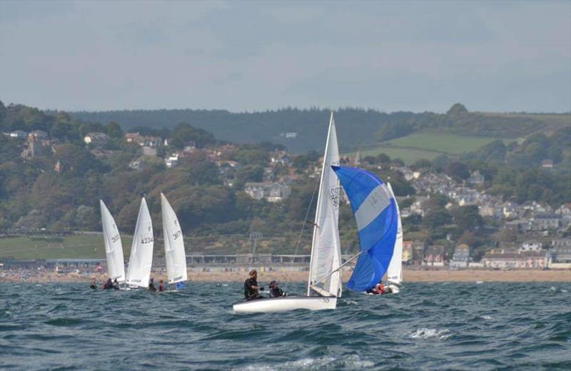 Tuesday racing in the Firefly Nationals at Lyme Regis photo copyright Jess Douglas taken at Lyme Regis Sailing Club and featuring the Firefly class