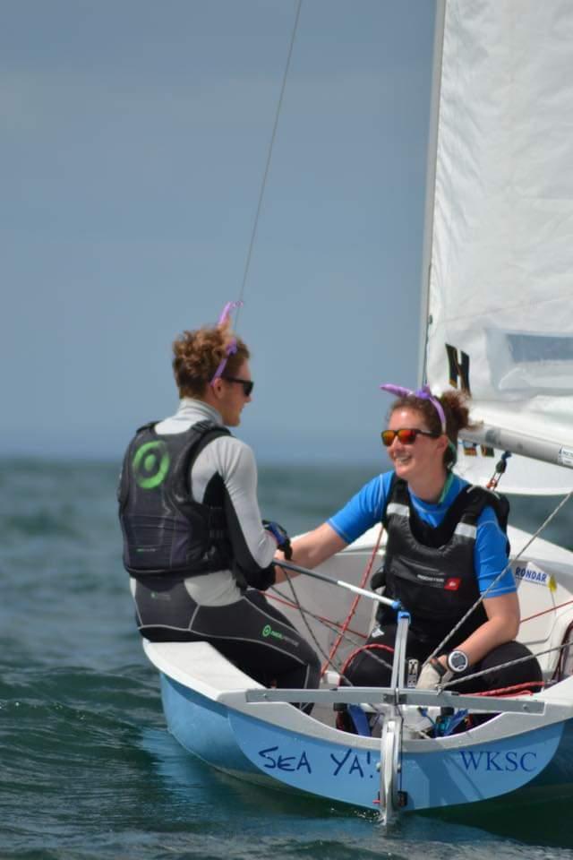 Tuesday racing in the Firefly Nationals at Lyme Regis photo copyright Jess Douglas taken at Lyme Regis Sailing Club and featuring the Firefly class