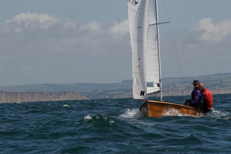 Gore and Marlow day in the Firefly Nationals at Lyme Regis photo copyright Frances Daviso taken at Lyme Regis Sailing Club and featuring the Firefly class