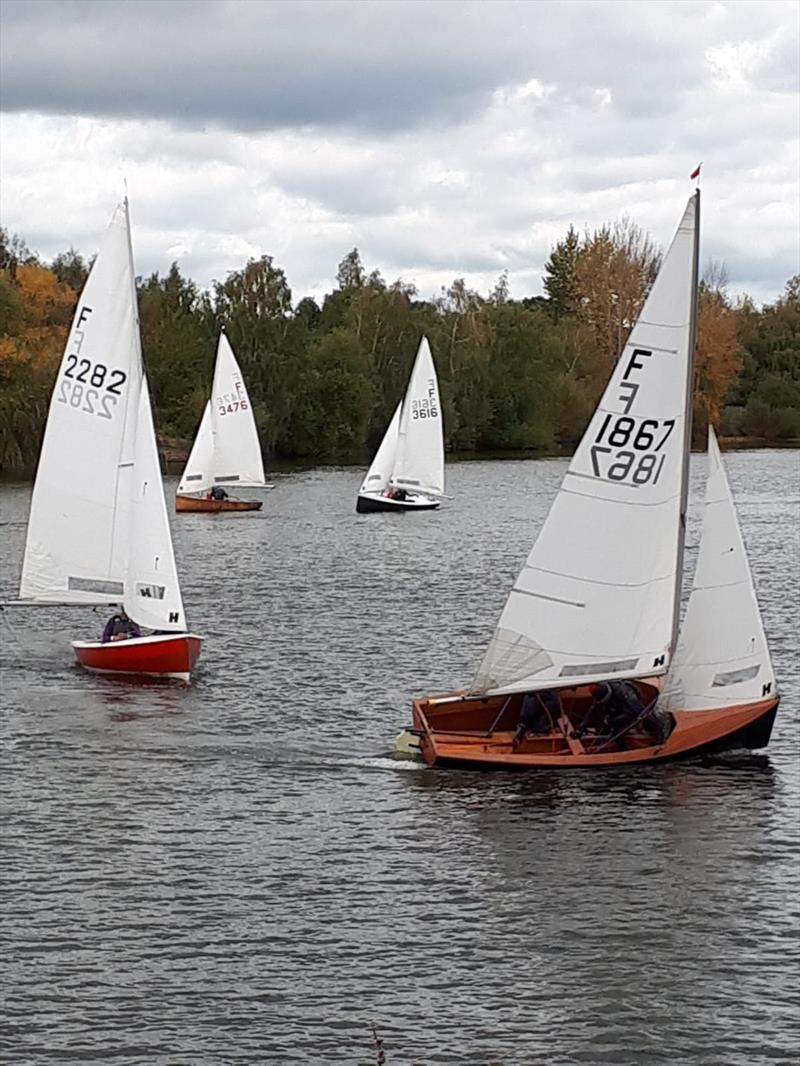 Fireflys at Papercourt photo copyright Rachel Crebbin taken at Papercourt Sailing Club and featuring the Firefly class