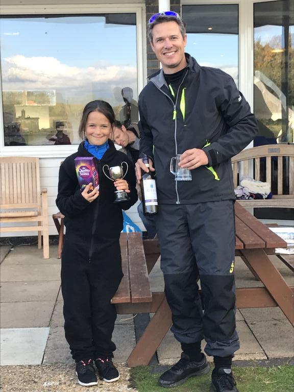 Dom & Sophia Johnson win the Papercourt Firefly Open photo copyright Rachel Crebbin taken at Papercourt Sailing Club and featuring the Firefly class