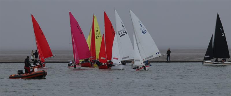 Downwind leg during the West Kirby Firefly Open photo copyright Alan Jenkins taken at West Kirby Sailing Club and featuring the Firefly class