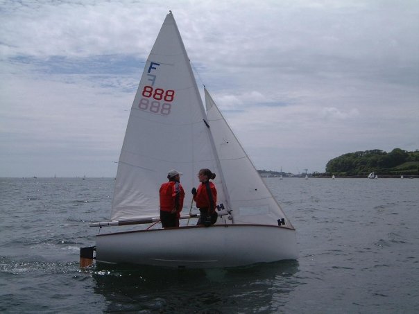 60 year old Firefly on display at 60th RYA Volvo Dinghy Show