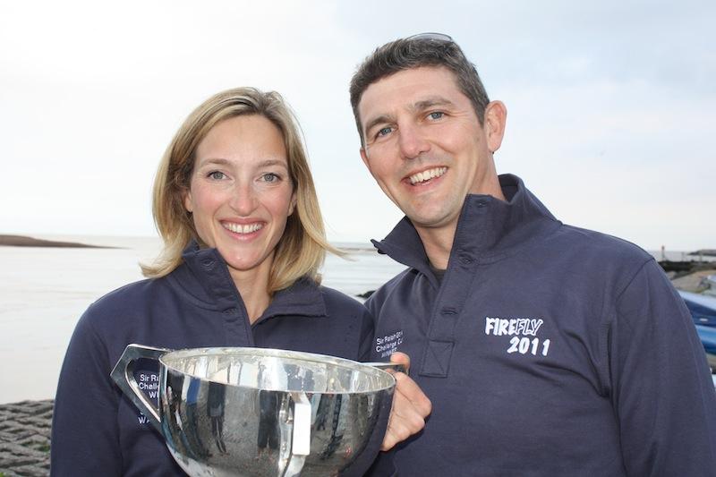 Ben and Jenny Vines win the Gore Trophy at the Carbonology Firefly Nationals photo copyright Chris Guy taken at Felixstowe Ferry Sailing Club and featuring the Firefly class