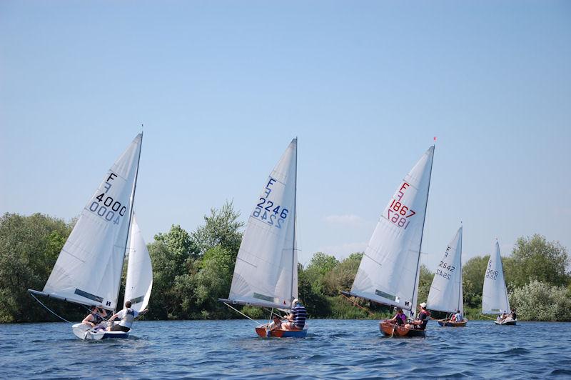 Fireflys at Rickmansworth photo copyright Jo Webb taken at Rickmansworth Sailing Club and featuring the Firefly class