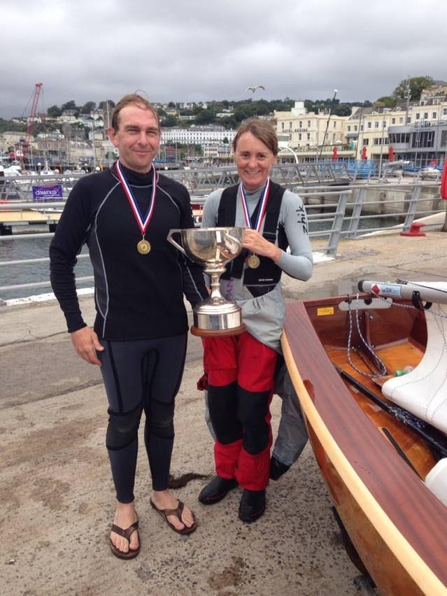 Jono and Sarah Pank win the GJW Direct Firefly Nationals photo copyright Firefly class taken at Royal Torbay Yacht Club and featuring the Firefly class