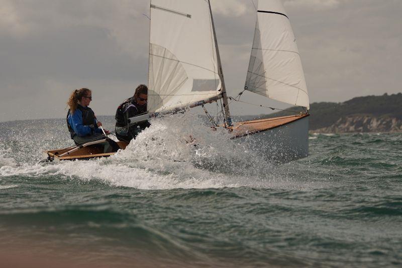 Day 1 of the Firefly National Championship at Lyme Regis photo copyright Frances Davison taken at Lyme Regis Sailing Club and featuring the Firefly class