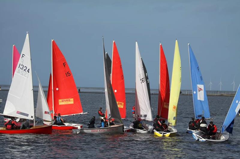 18 boats make the first open meeting of 2020 at West Kirby, just before Storm Ciara hit photo copyright WKSC taken at West Kirby Sailing Club and featuring the Firefly class