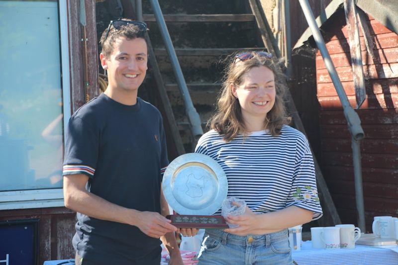 Jenny Smallwood and Phil Aldhous take second place in the Firefly open meeting at Rickmansworth - photo © RSC