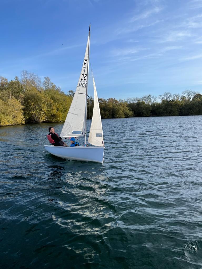 Stuart and Lizzie Hudson during the Spinnaker Sailing Club Firefly Open photo copyright John Driscoll taken at Spinnaker Sailing Club and featuring the Firefly class