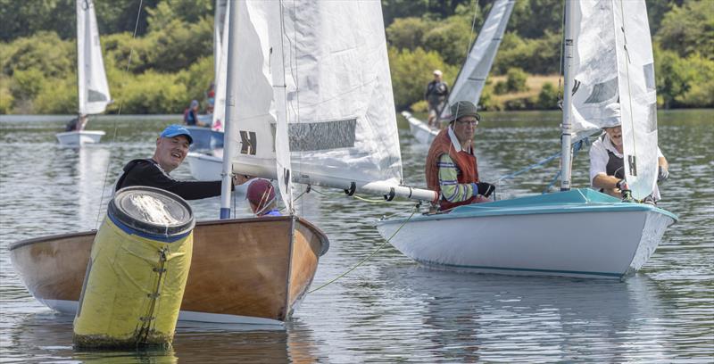 Wooden Firefly and vintage Flying Fifteen during the Notts County SC Regatta photo copyright David Eberlin taken at Notts County Sailing Club and featuring the Firefly class