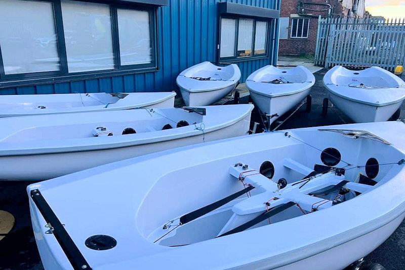 Dundee University Sailing Club have taken delivery of the first flight of Fireflies from new class builder Ovington Boats - photo © DUSC / Ovington 