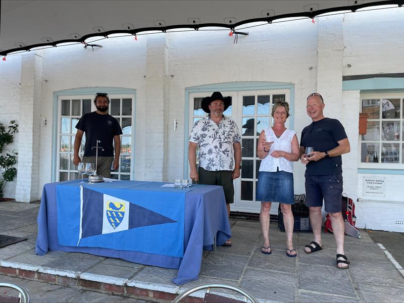 Firefly Itchenor Sailing Club Burgee prize giving photo copyright Josephine Mason taken at Itchenor Sailing Club and featuring the Firefly class