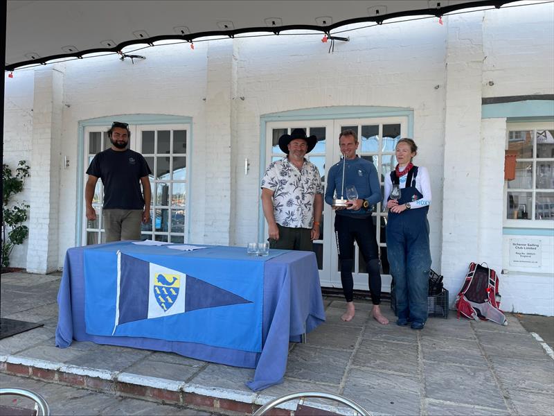 Firefly Itchenor Sailing Club Burgee prize giving photo copyright Josephine Mason taken at Itchenor Sailing Club and featuring the Firefly class
