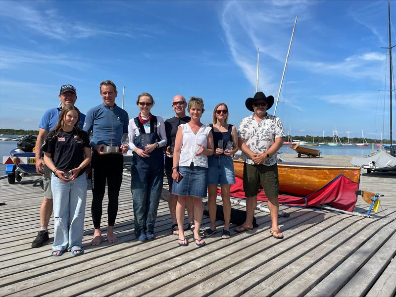 Firefly Itchenor Sailing Club Burgee prize winners photo copyright Josephine Mason taken at Itchenor Sailing Club and featuring the Firefly class