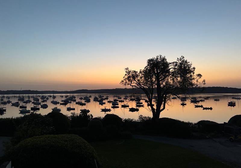 Sunrise at Restronguet during the Firefly South Western Championship photo copyright Jonquil Hackenberg taken at Restronguet Sailing Club and featuring the Firefly class