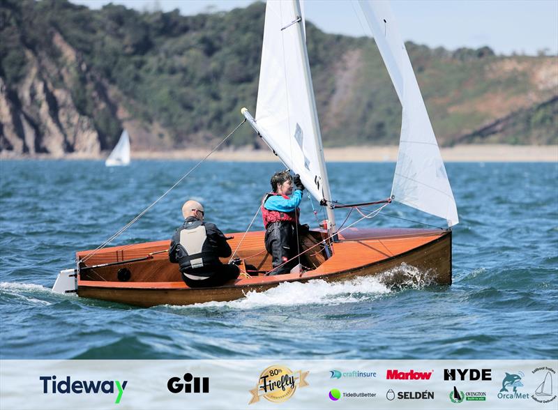 Roger Morris and Isobel Bretherton in F3119 ‘Horror' on Day 1 of the 80th Anniversary Firefly Nationals at Tenby - photo © Mark Jardine