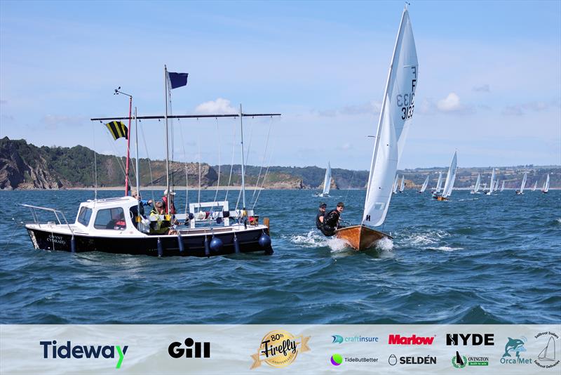 Finian Morris and Robbie Hudson on F3133 ‘Thermopylae' win Race 1 on Day 1 of the 80th Anniversary Firefly Nationals at Tenby - photo © Mark Jardine
