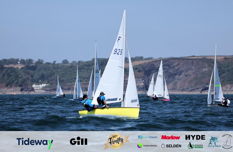 Patrick and David Bromilow win Race 4 on 80th Anniversary Firefly Nationals at Tenby Day 3 - photo © Mark Jardine