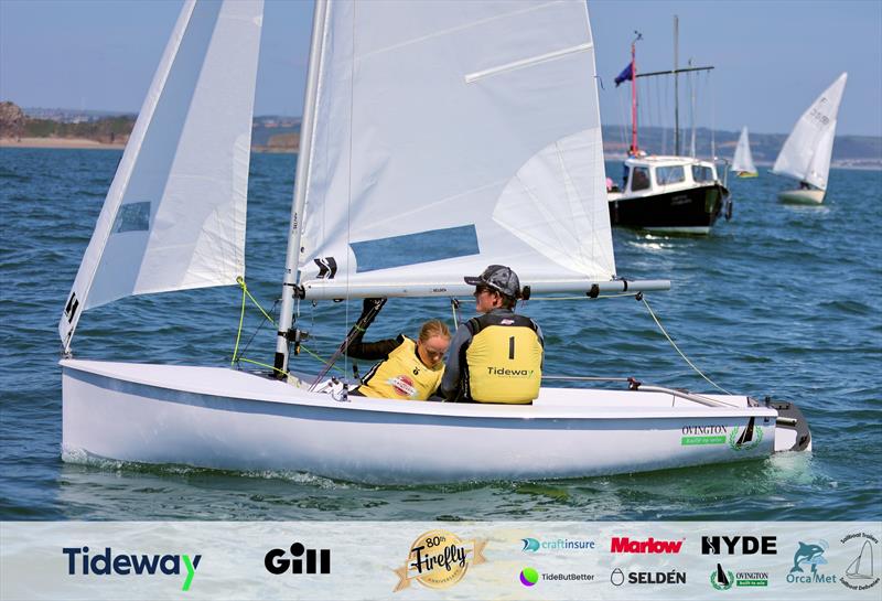 Ben Whaley and Rhona Enkel on 80th Anniversary Firefly Nationals at Tenby Day 3 - photo © Mark Jardine