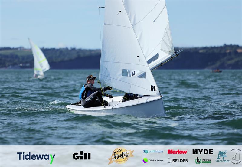 Ben Whaley and Rhona Enkel with the second race on Day 5 of the 80th Anniversary Firefly Nationals at Tenby - photo © Mark Jardine