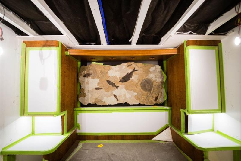 The master stateroom headboard - Bayliss 75' - photo © Bayliss Boatworks