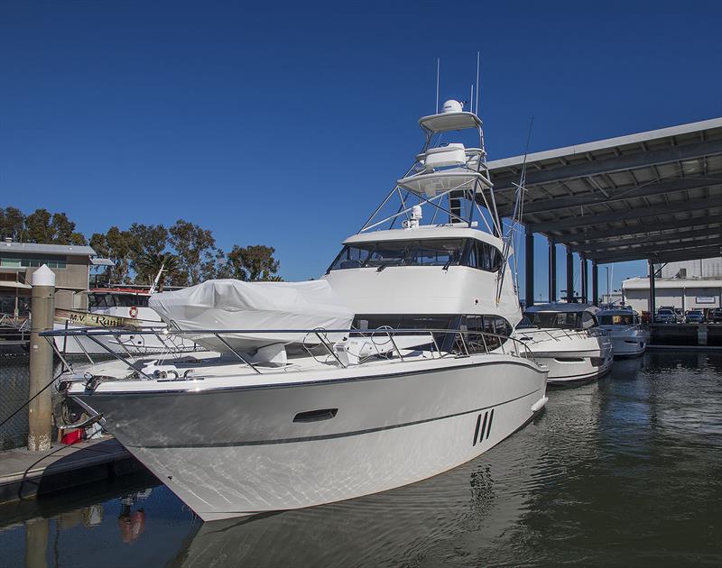 Just launched M59 by Maritimo One with loads of custom elements, including the tuna tower photo copyright John Curnow taken at  and featuring the Fishing boat class