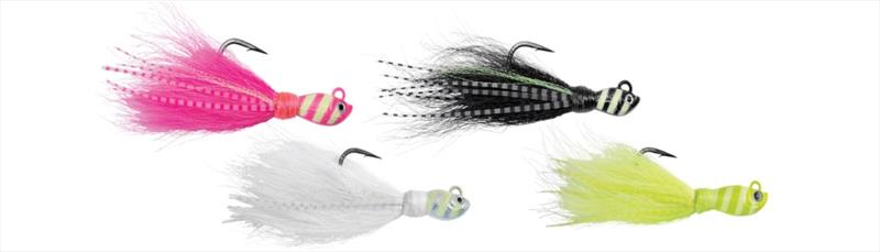 SPRO® Zebra Glow Bucktail Jigs  - photo © John Sproat