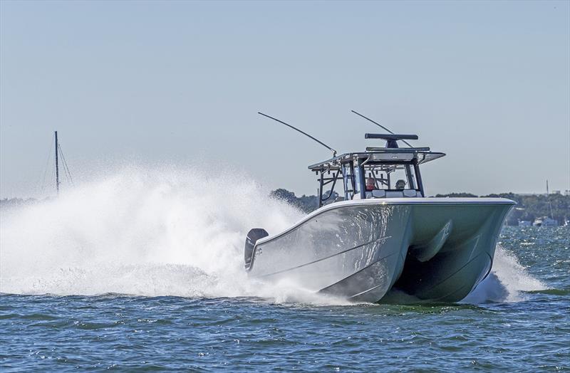 Getting a wiggle on - Invincible 46 - photo © Invincible Boats