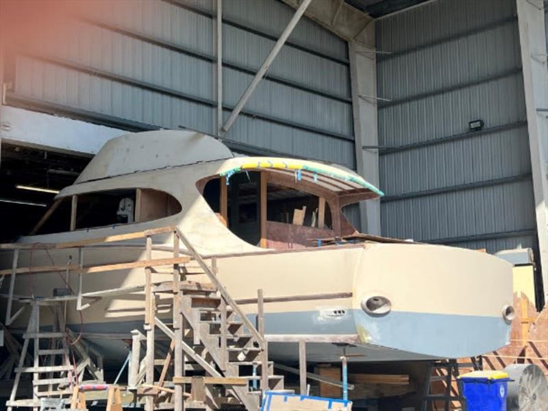 Hull #8 - The bridge is on - photo © Michael Rybovich & Sons