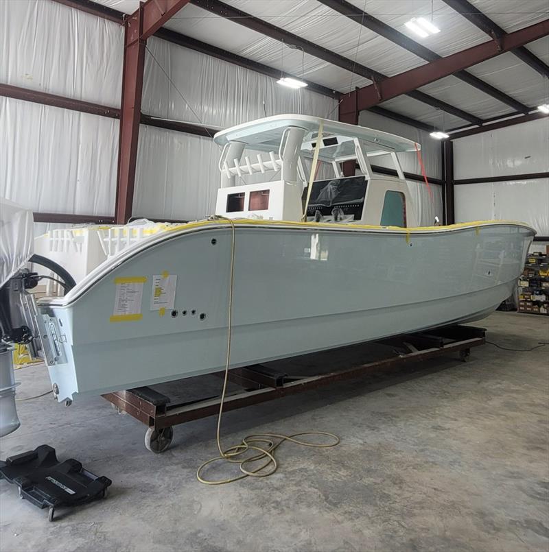 Ice Blue 35IFC powered by twin 300 HP Mercury V8 Verados - photo © Insetta Boatworks