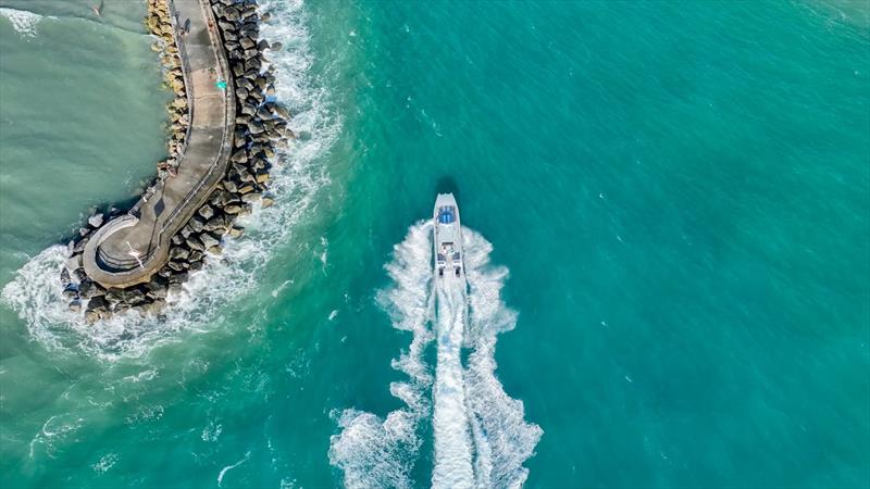 Insetta 35IFC with twin 300hpr Suzuki Outboards - photo © Insetta Boatworks
