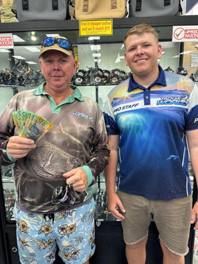 Local regular, Paul Mostert, was the lucky cash-back winner for pre-ordering a spanky new 2024 Daiwa Certate. Congrats Paul - photo © Fisho's Tackle World