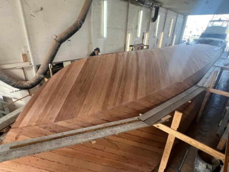 Hull #11 - Second bottom layer - photo © Michael Rybovich & Sons