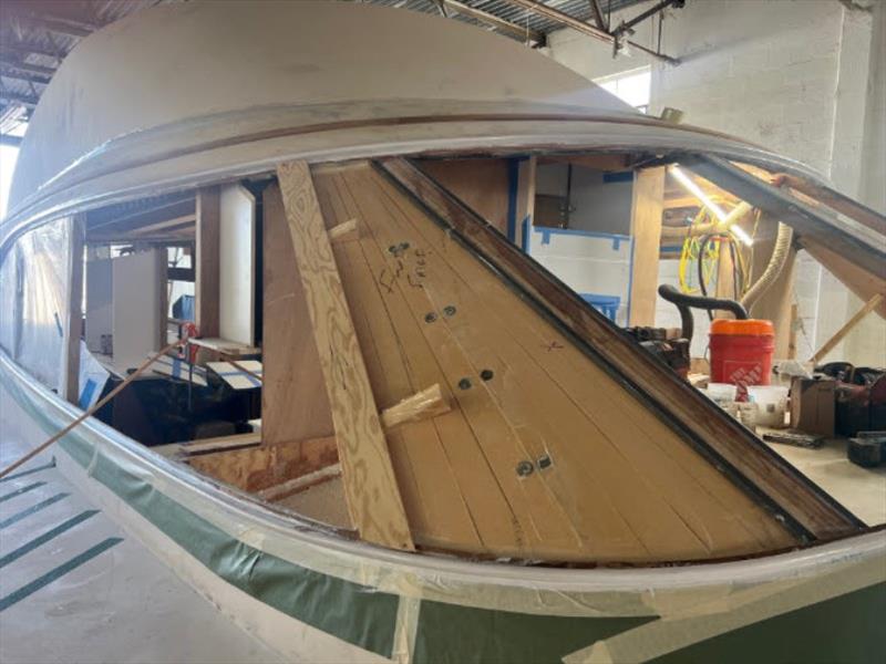 Hull #9 - Windshield composite - photo © Michael Rybovich & Sons