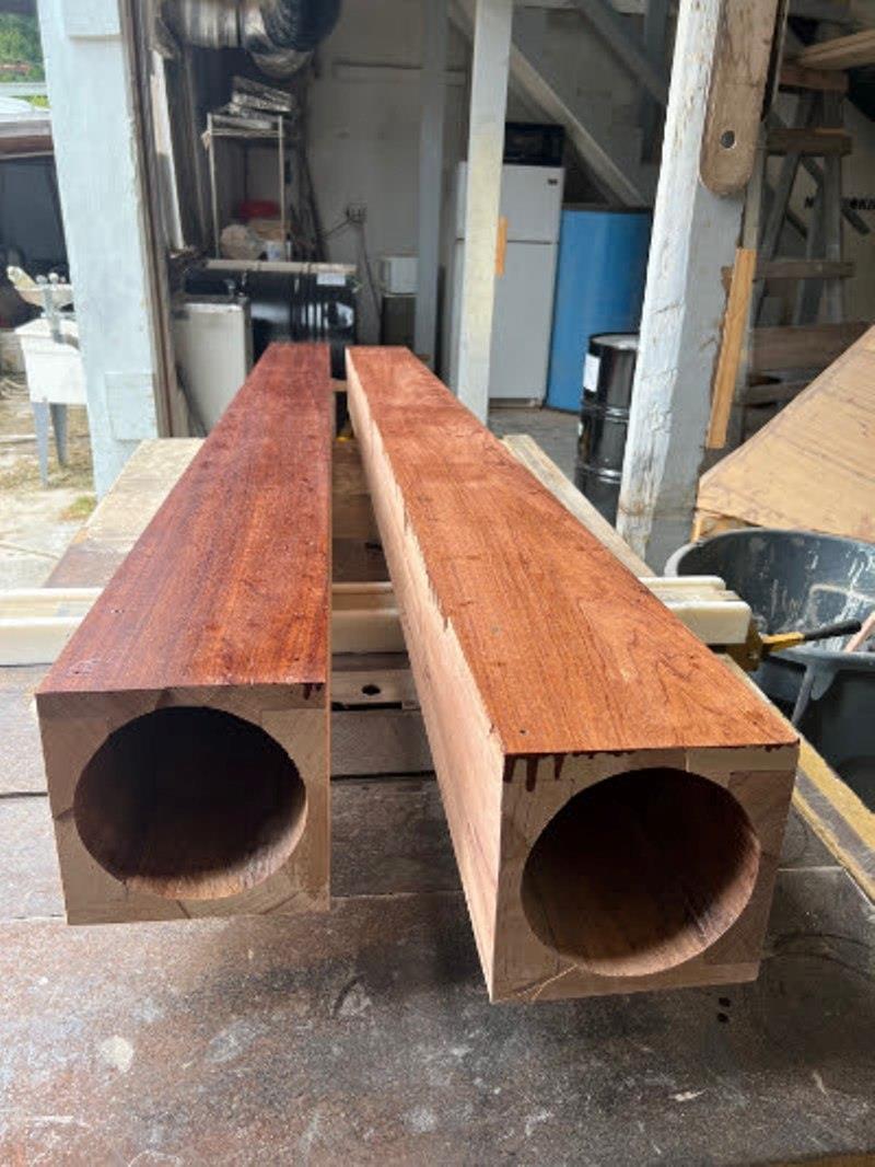 Hull #11 - Shaft log - photo © Michael Rybovich & Sons