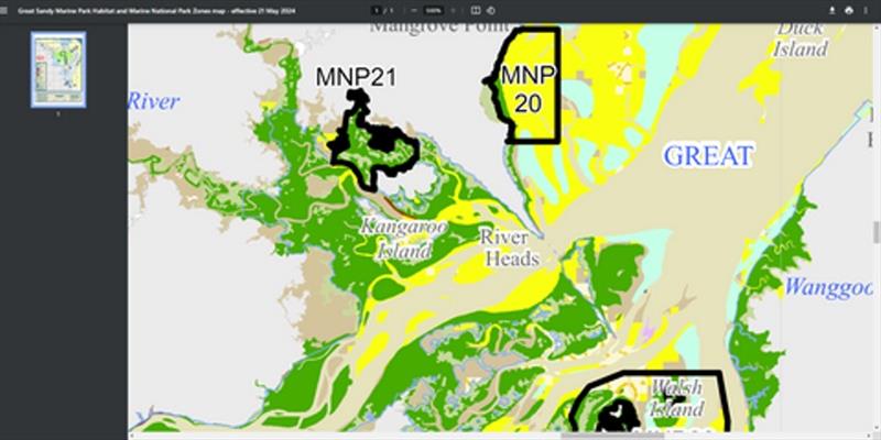 The 'benthic habitat map' is a better version that the default map on the GSMP website, purely because it actually shows the land and water - photo © Fisho's Tackle World