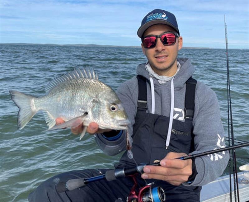The Daiwa Kodachi is a gun bream lure for flats fishos. Dane had no trouble tempting quite a few on these lures last winter - photo © Fisho's Tackle World