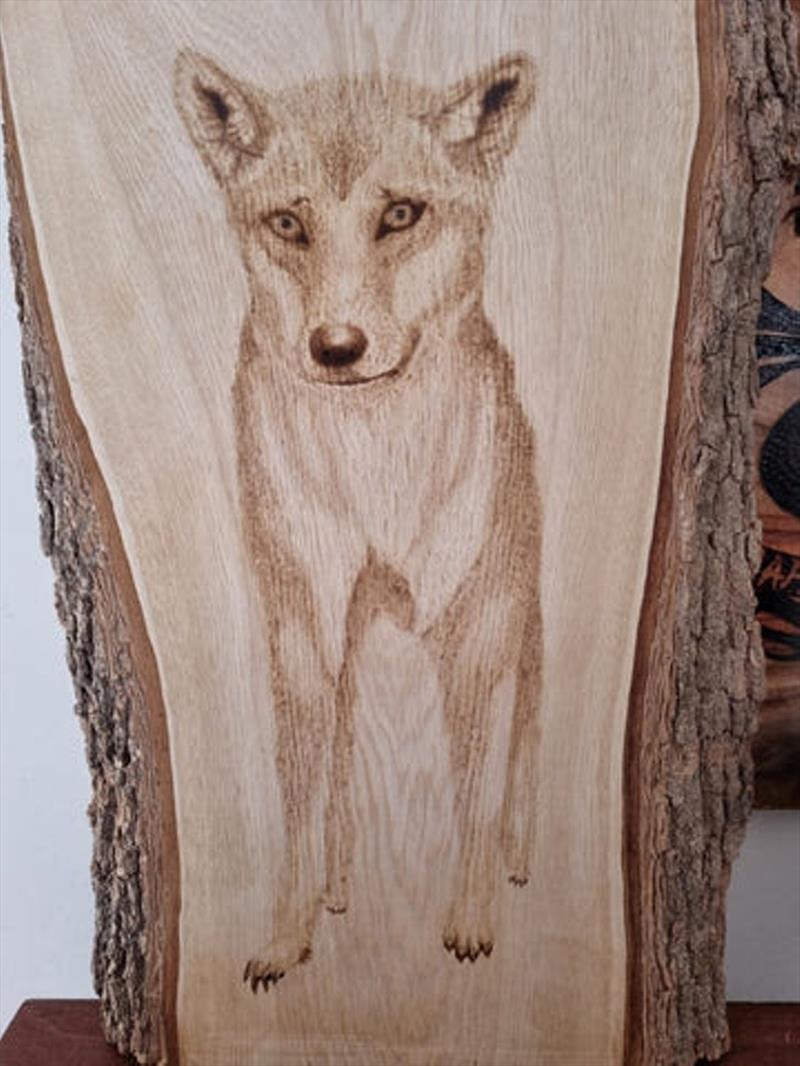 Tony Gaunt's Pyrography Art is something very special, and has a very local influence - photo © Fisho's Tackle World
